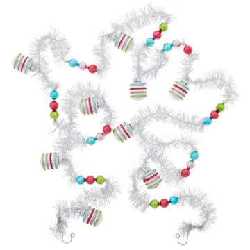 Festive Fete 1 Count 7' Tinsel Garland – Christopher Radko