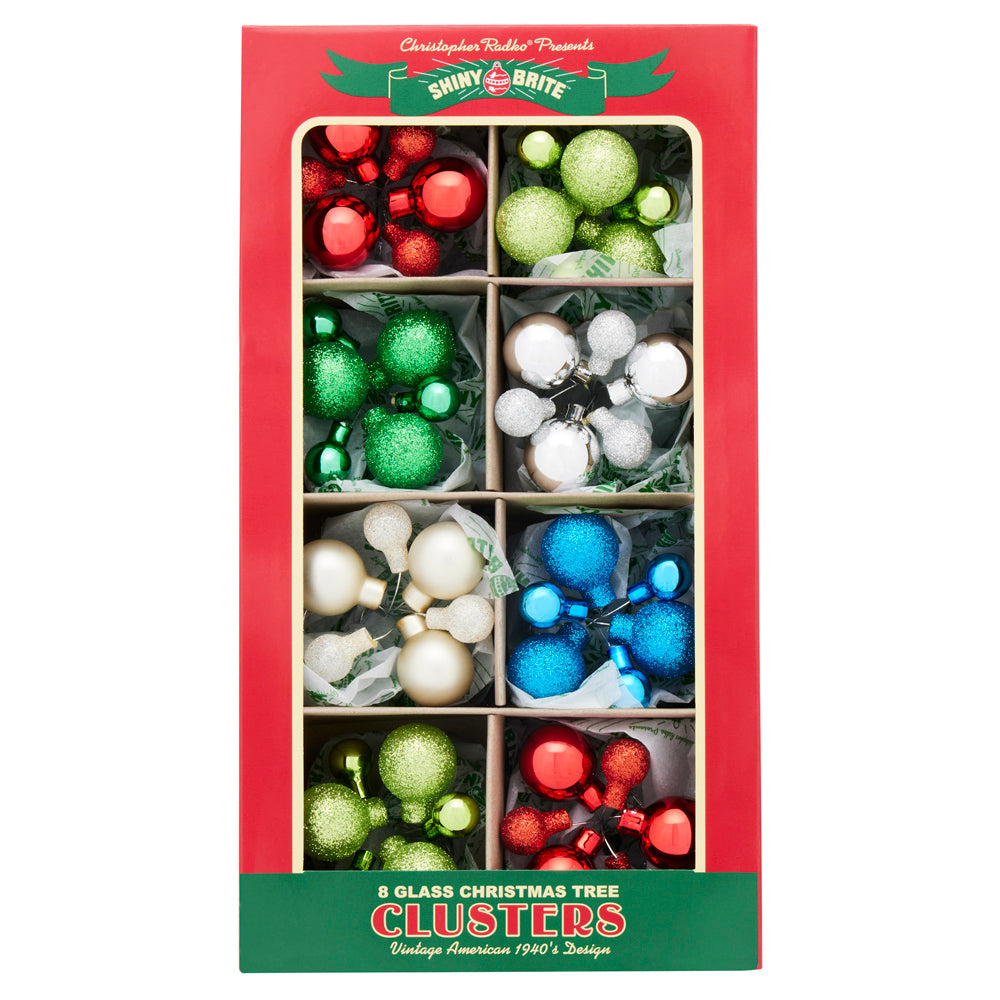 HOLIDAY SPLENDOR 8 COUNT 6PC 1" & .5" CLUSTERS - 2024