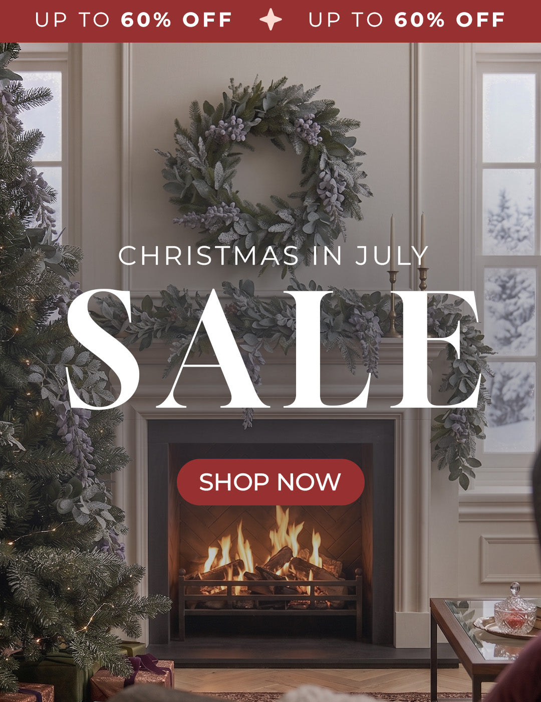 Christmas in July sale banner 