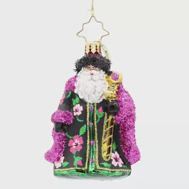 Midnight Blossom St. Nick Gem – Christopher Radko