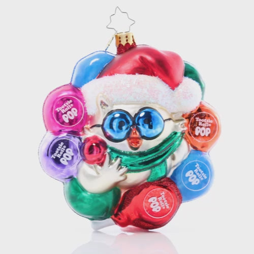 Mr. Owl's Tootsie Pop Treat Wreath