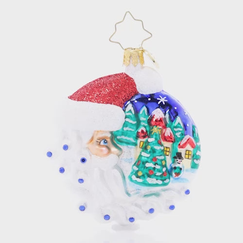 Christmas Village Santa Gem
