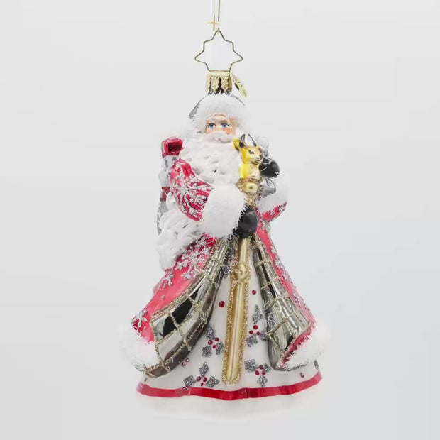 BANDAI SANTACLATCH クリスマスデザイン Kurt Adler Fabriché 11-Inch Beach Santa Claus Figurine, Standing