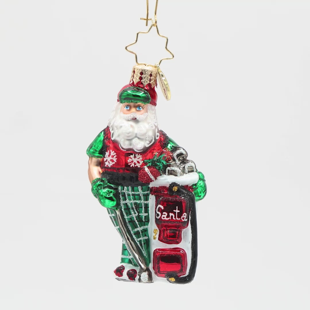 Jolly Golfer Santa Gem