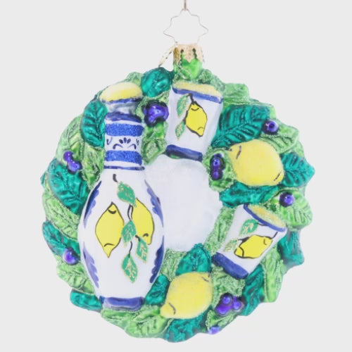 Limoncello Cheers Wreath – Christopher Radko