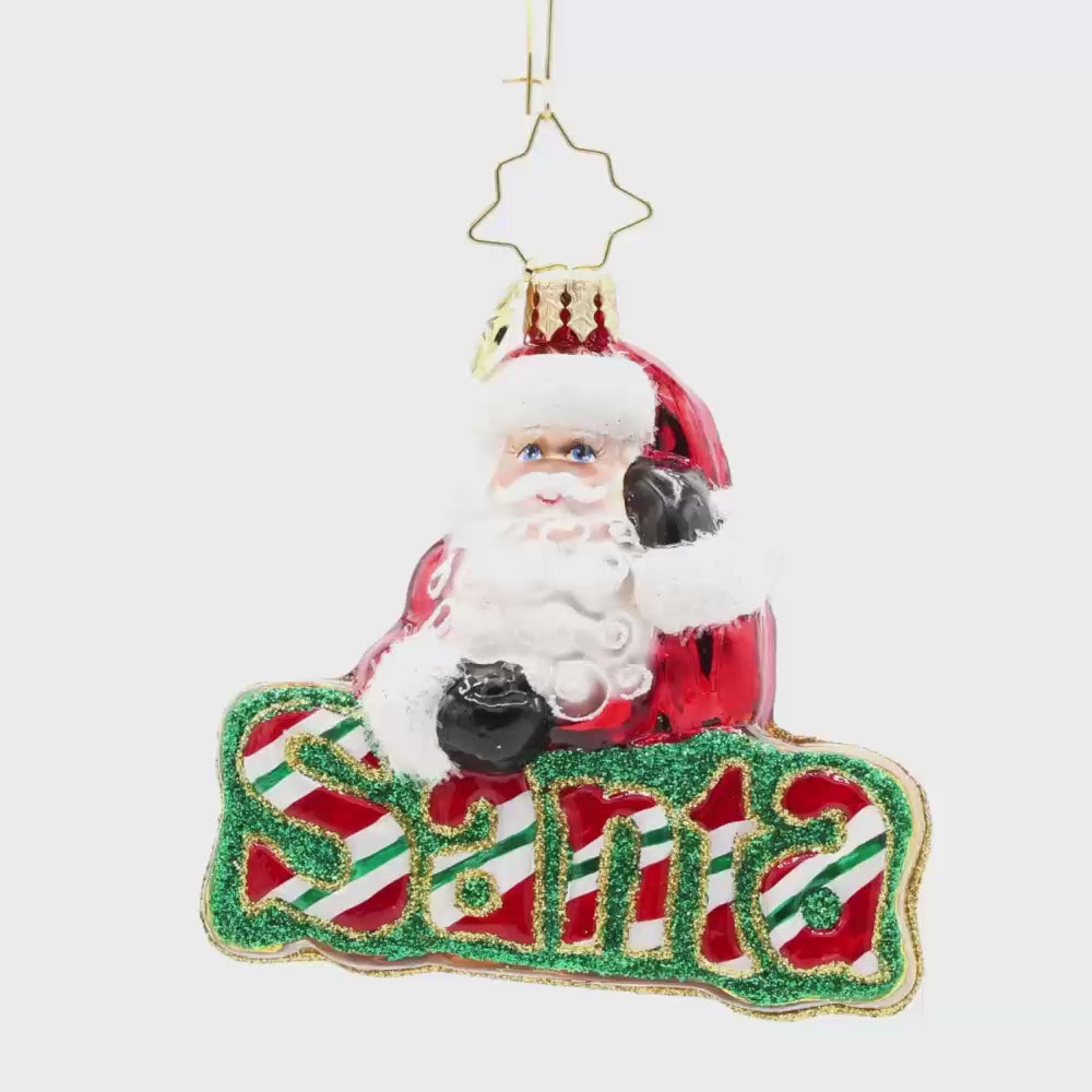 What's in A Name Santa Gem – Christopher Radko