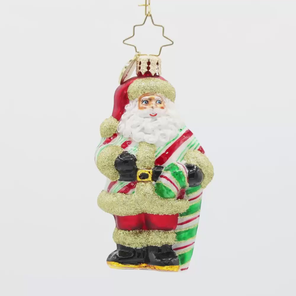 Jolly Old Candy Cane Claus Gem