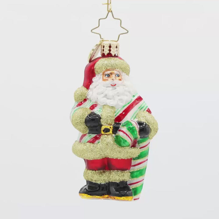 Jolly Old Candy Cane Claus Gem
