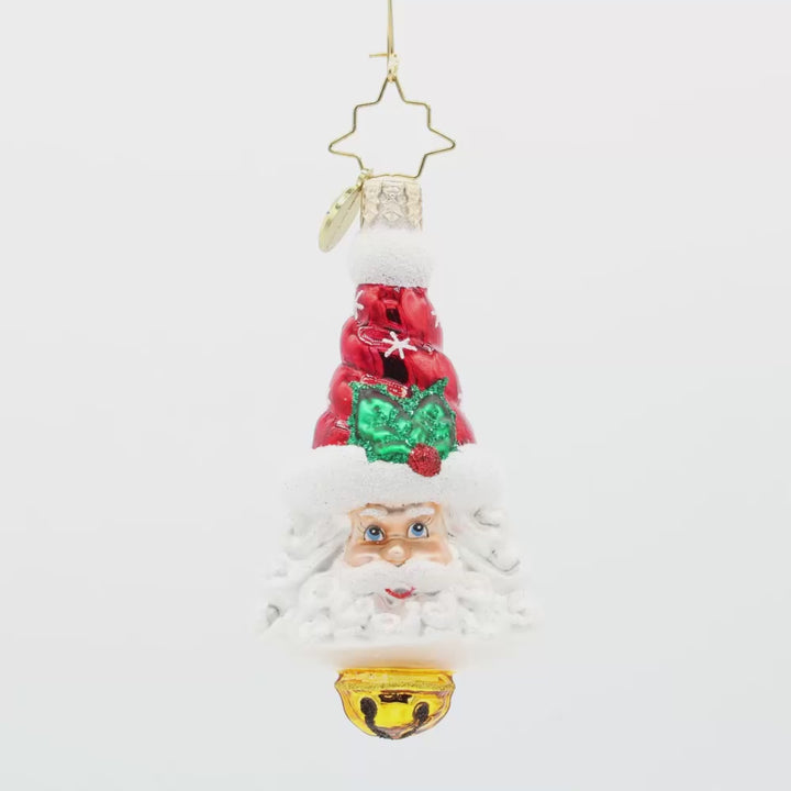 Sleigh Bell Santa Gem