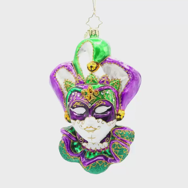 【みっき さま】* mini ornament ୨୧ ぶどう * パープル Mardi Gras Mystery – Christopher Radko