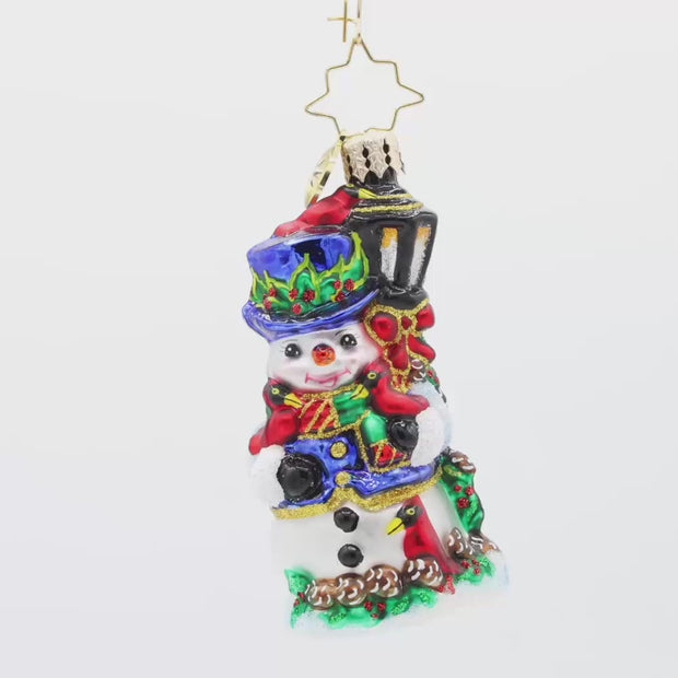 【misen2014 さま】ornament ❀ まん丸キュートな ヒヨコさん Feathered Friends Snowman Gem – Christopher Radko