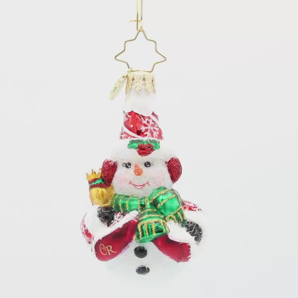 Swept Up Snowman Gem