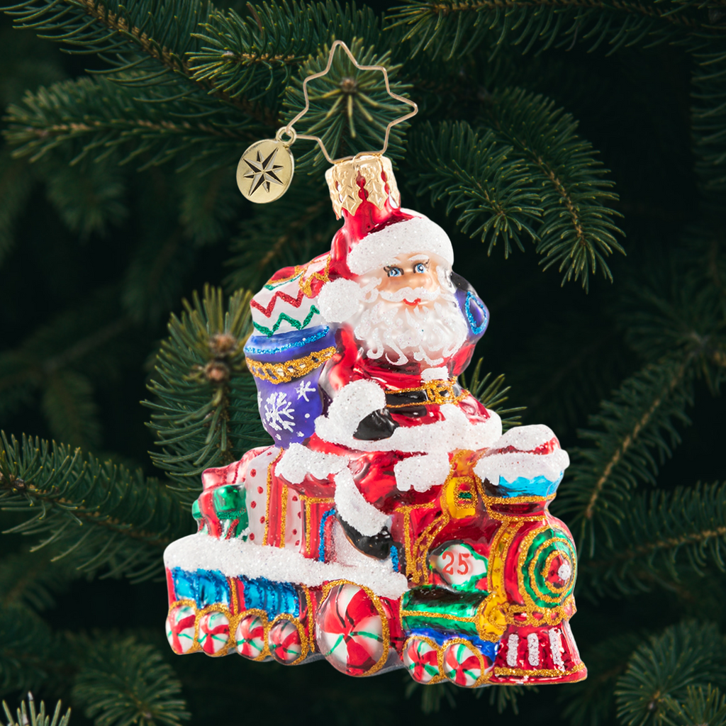 On The Tracks Santa Gem – Christopher Radko On The Tracks Santa Gem – Christopher Radko