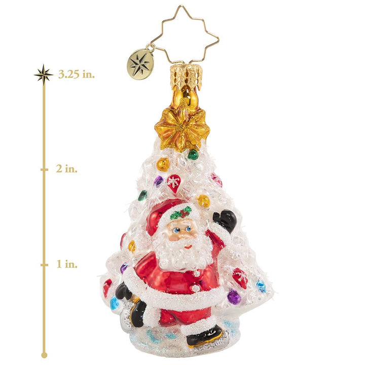 Ornament Description - Speedy on Skates Gem: Ornament Description - Speedy Christmas Sleigh Gem: Hey, who are you calling a show pony? Just because he's a pageant horse, doesn't mean he can't pull his own weight. Beauty, brains, and brawn: this horse is the ultimate trifecta. This photo shows the ornament is about 3.25 inches tall. 