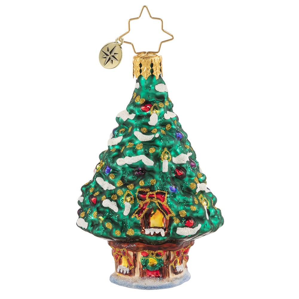 Front - Ornament Description - World's Best Treehouse! Gem: Oh Christmas tree, oh Christmas tree... This delightful little dwelling is fit for holiday royalty!