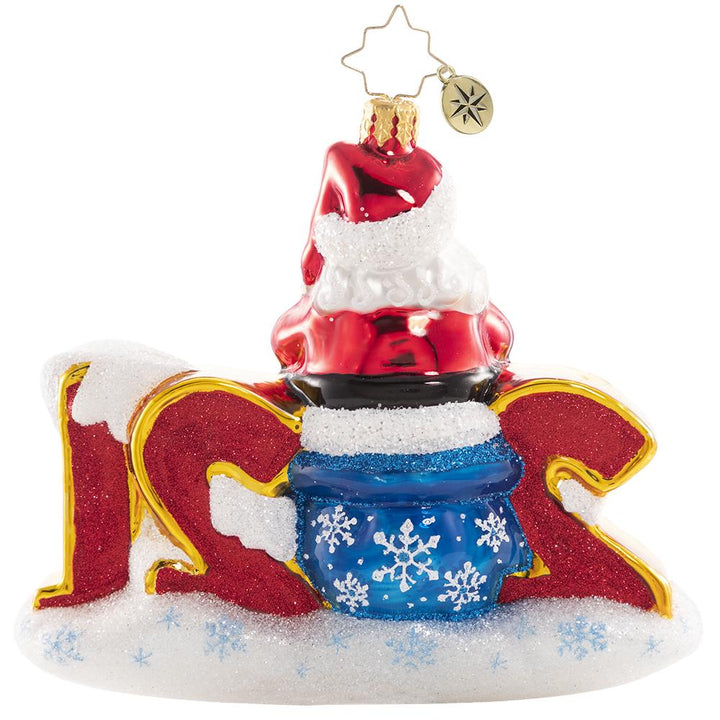 Back - Ornament Description - Christmas Fun in 2021!: It has been a big year, and we are betting that the next will be even bigger (and better!). Santa's doing it BIG this year too, and celebrating in style.
