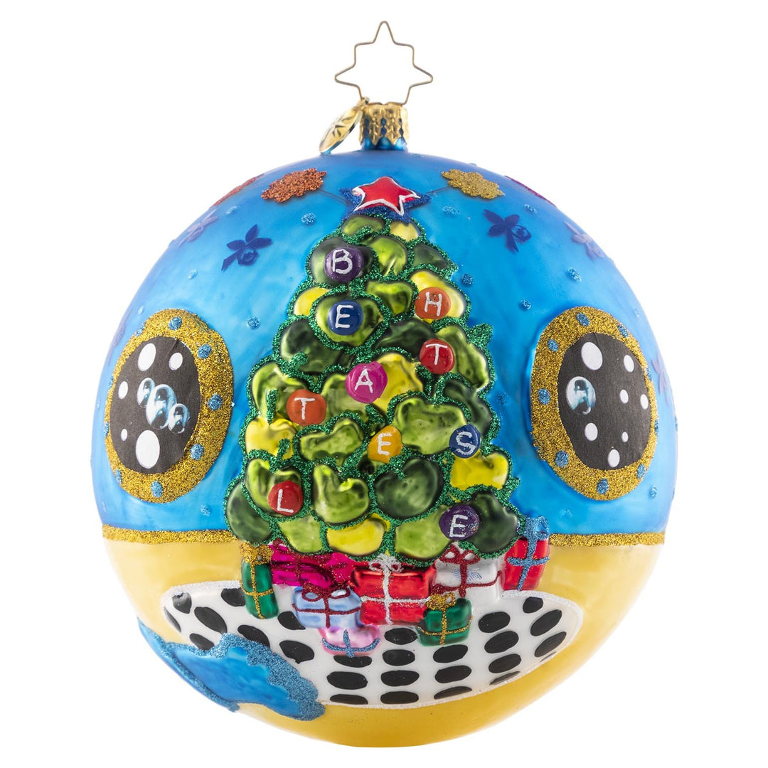 Front - Ornament Description - Periscope Up!: Periscope up, skipper! Indulge your Fab Four fantasies with this below-deck Beatles bauble.