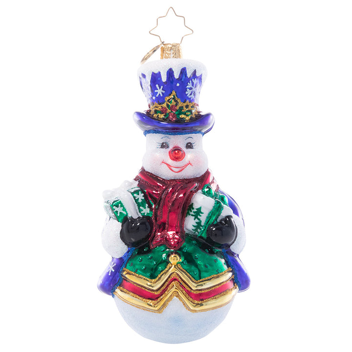Ornament Description - Holiday Best Snowman: Ornament Description - Holiday Beard Trimmings: Mrs. Claus went a little overboard with her decorating this year. From floor to ceiling, head to toe, nothing is safeâ€¦ not even Santa himself!