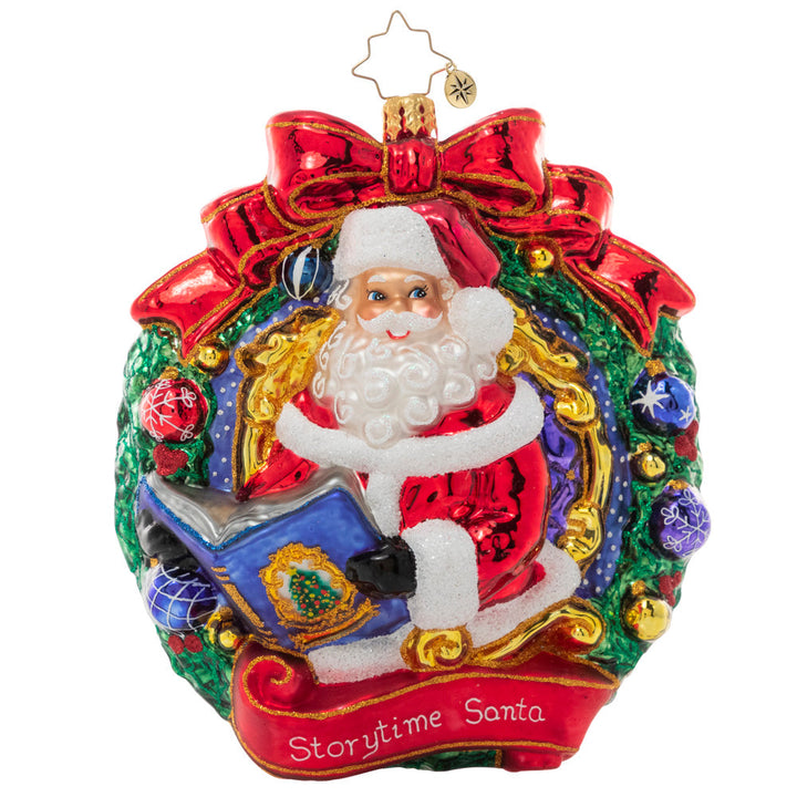 Front - Ornament Description - Santa's Story Time: There's nothing quite like a classic Christmas story time delivered by Santa Claus himself! Jolly Old Saint Nick settles in with one of his favorite holiday tales to delight end enchant boys and girls around the globe.