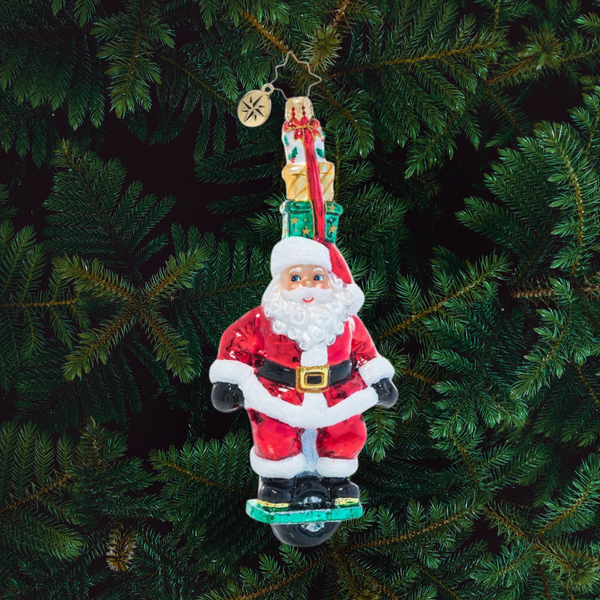 One Wheelin' Santa – Christopher Radko