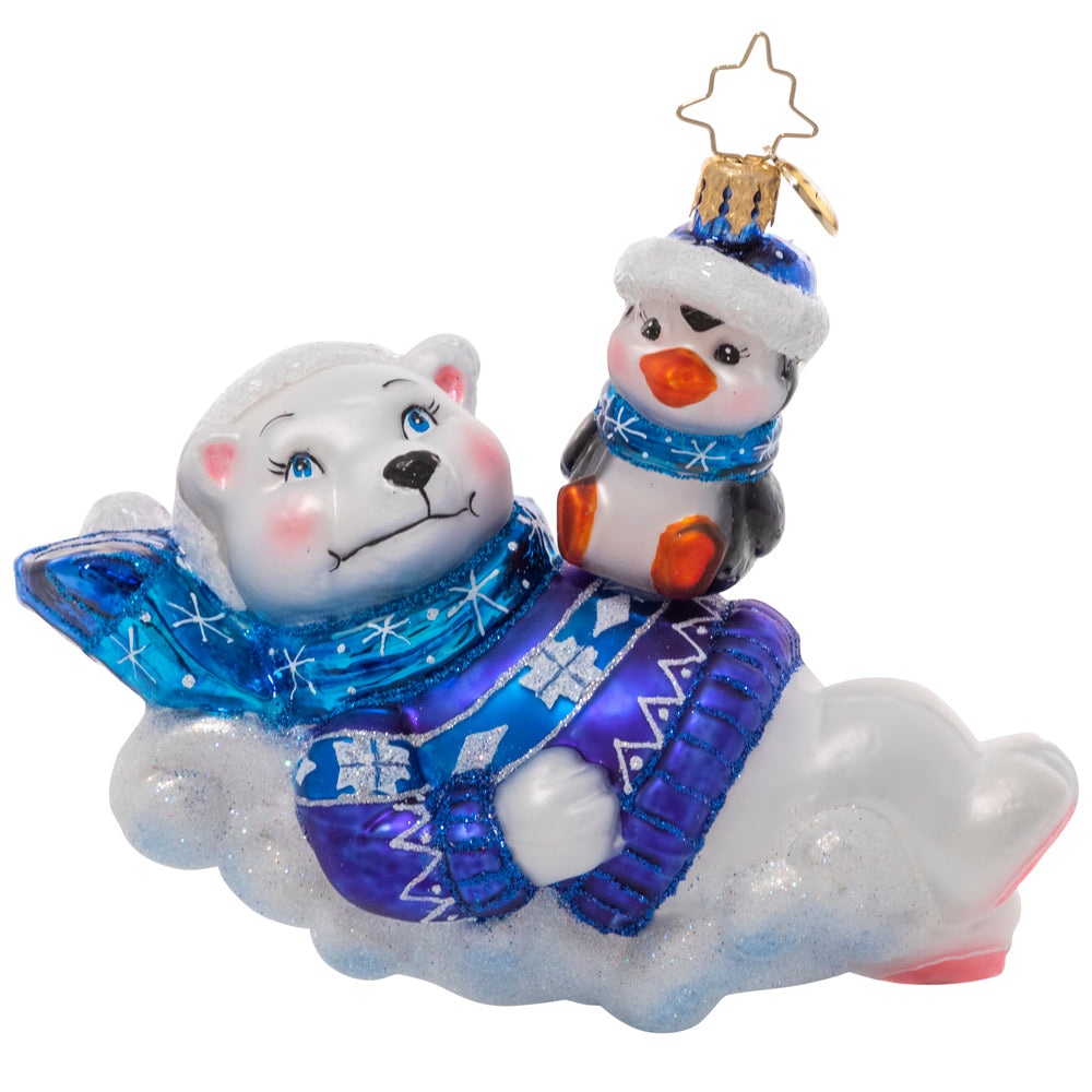 Front - Ornament Description - Perfect Polar Pals: These adorable animal friends are right at home in the snowy North Pole! Bundled up in cheery seasonal gear, they can't wait to celebrate their favorite holiday!