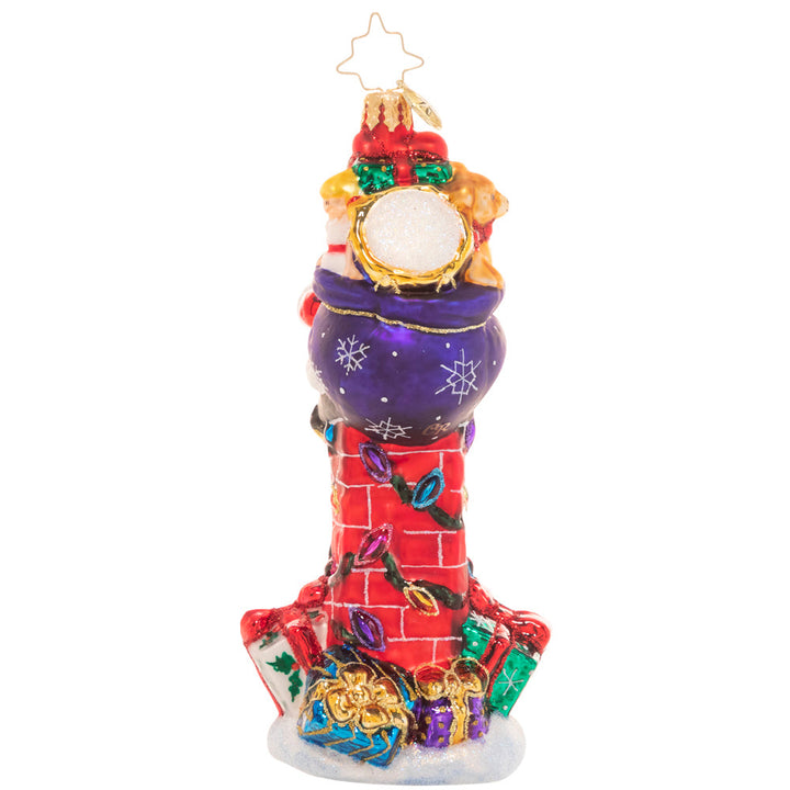 Ornaments - Description: Even Santa has his secrets...We'll never know how he makes it down each chimney with all those toys, and he'll never tell! Remember another wonderful year of cheer with this ornament that celebrates the amazing things that happen when you believe in a little Christmas magic.