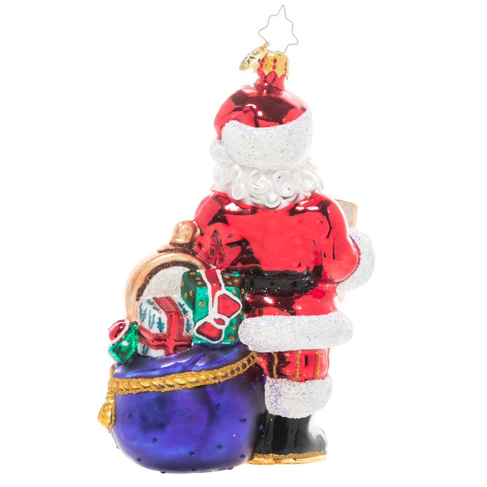 Back - Ornament Description - MTA Saves the Day: Santa has arrived in the Big Apple, but is without his trusty reindeer to guide the way. Luckily he can count on the MTA to help him navigate the city and make sure his special deliveries arrive safely and right on time!