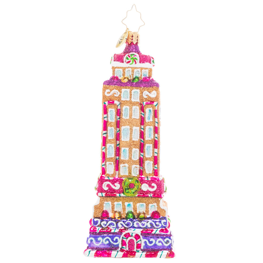 Front - Ornament Description - Empire Sweet Building: The Big Apple has never been this sweet! If you love New York and you love Christmas, this adorable frosted gingerbread Empire State Building is the perfect addition to your collection!