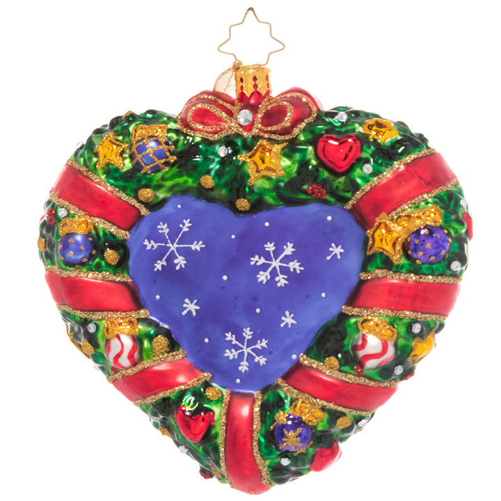 Back - Ornament Description - Turtle Dove Love: Talk about lovey-dovey! Two darling turtle doves cuddle up for this piece celebrating the 2nd day of Christmas as part of our Ornament of the Month collection.