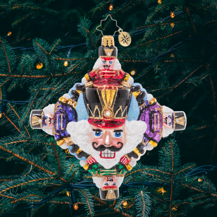 Ornament Description - Cracking Up: This colorful and unique nutcracker ornament is sure to demand a closer look. It's the perfect "nutty" addition to any collection!