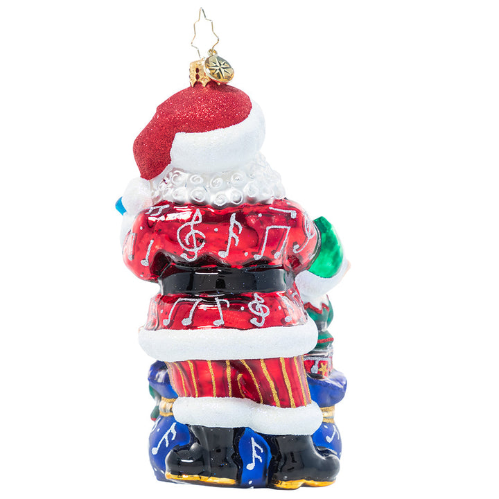 Back - Ornament Description - Rockin' Christmas Trio: Santa and his little helpers have started a band and are jammin' out to all your favorite Christmas tunes. It's bound to be a not-so-silent night…they'll be rockin' all night long!