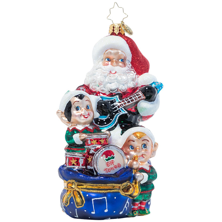 Front - Ornament Description - Rockin' Christmas Trio: Santa and his little helpers have started a band and are jammin' out to all your favorite Christmas tunes. It's bound to be a not-so-silent night…they'll be rockin' all night long!