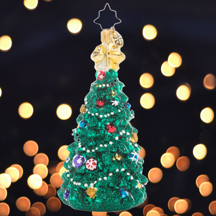 Ornament Description - Timeless Tannenbaum: This pretty jewel-toned Christmas tree is the perfect addition to a traditional holiday theme. 