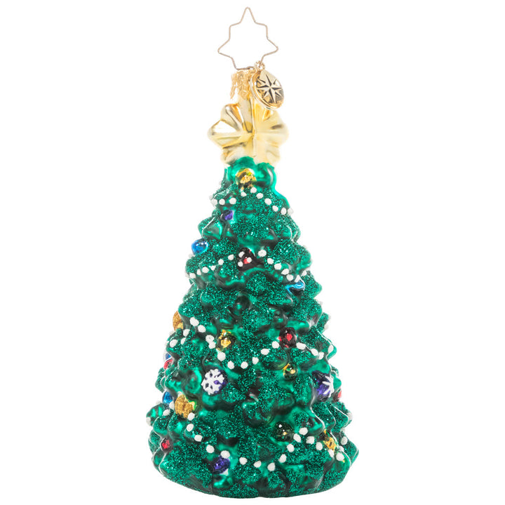 Back - Ornament Description - Timeless Tannenbaum: This pretty jewel-toned Christmas tree is the perfect addition to a traditional holiday theme. 