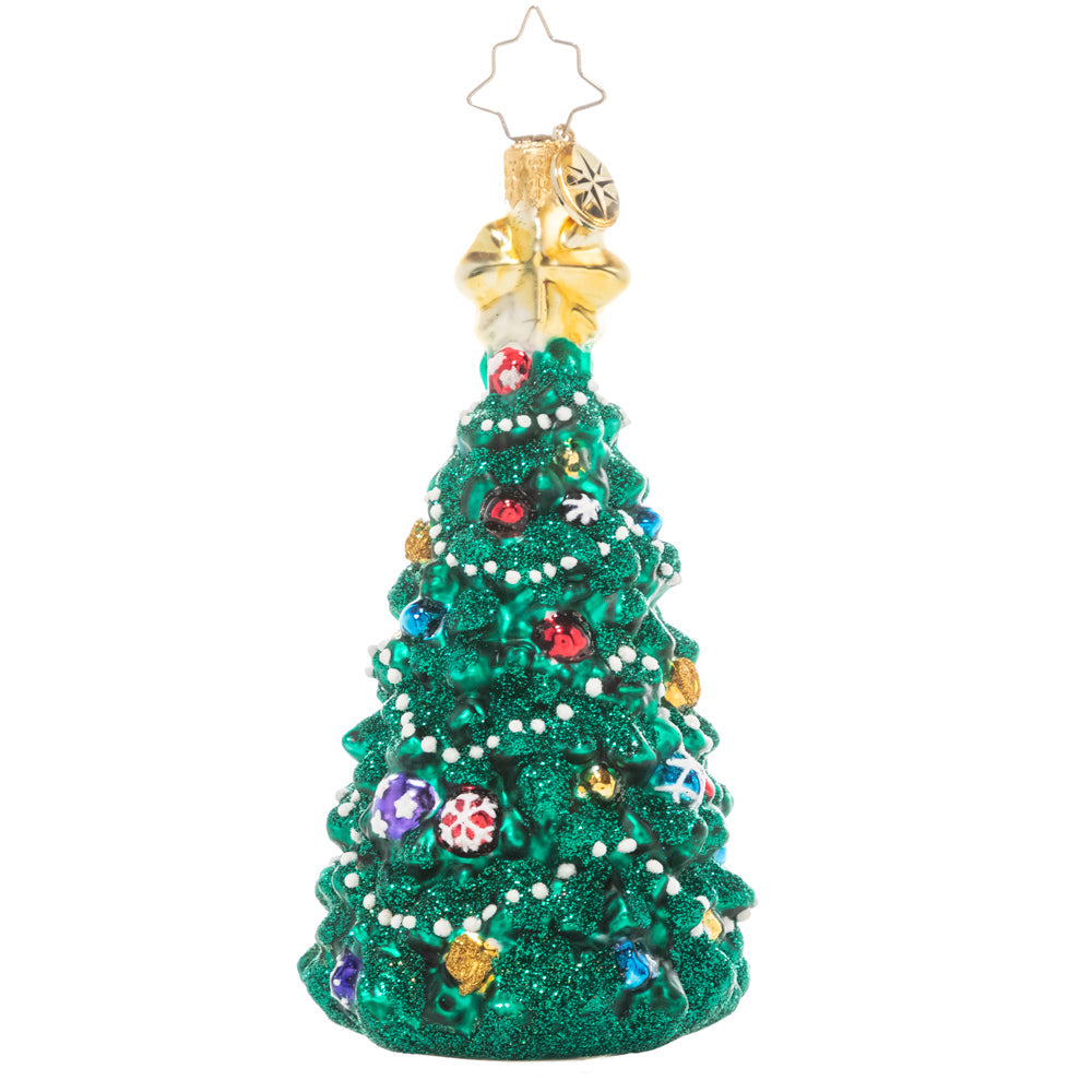 Front - Ornament Description - Timeless Tannenbaum: This pretty jewel-toned Christmas tree is the perfect addition to a traditional holiday theme. 