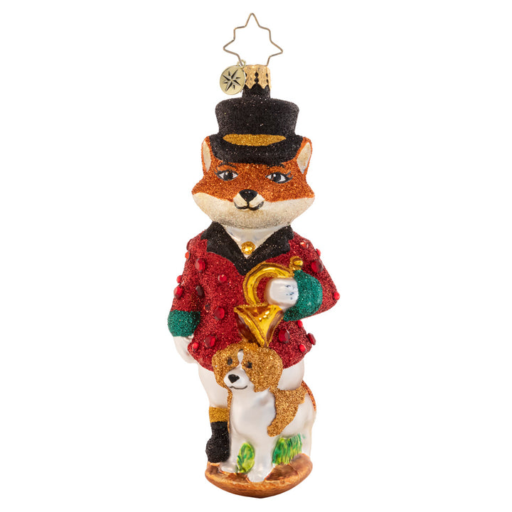 Front - Ornament Description - Festive Fox: This sly fox is looking especially stylish in a red suit coat and top hat – the perfect attire for a holiday soirée.