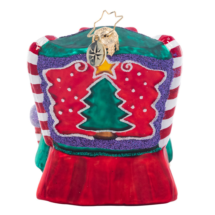 Back - Ornament Description - Cozied Up Cookies: Cozied up under the covers, this cute couple of Christmas cookies are sure to have sweet dreams.