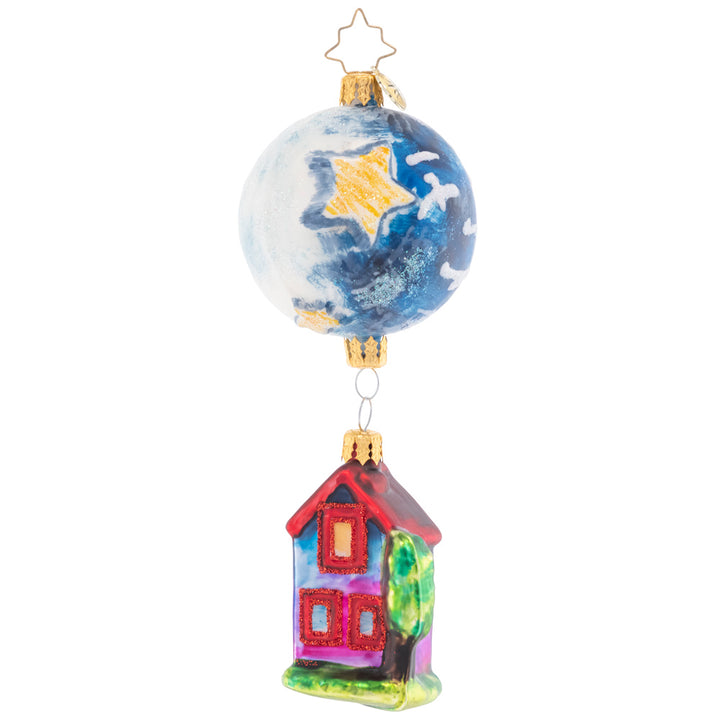 Front - Ornament Description - My Papa Moon: Embody the sweetness and warmth of the World of Eric Carle World this Christmas with Papa's Moon and remember what really matters most this time of year. The celestial moon hangs delicately over the charming cottage home, bringing to mind the innocence and nostalgia of childhood we all yearn for.