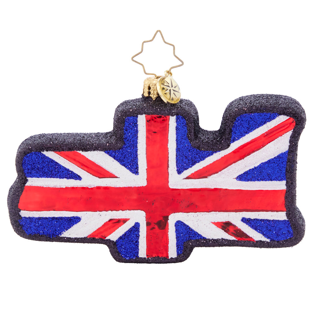 Back - Ornament Description - Bristish Beats: Celebrate this holiday by honoring the most culturally iconic band of all time- The Beatles! Their music has brought joy to millions around the world. Let that joy deck your tree with a bold logo and Union Jack for added flair! Cheers!