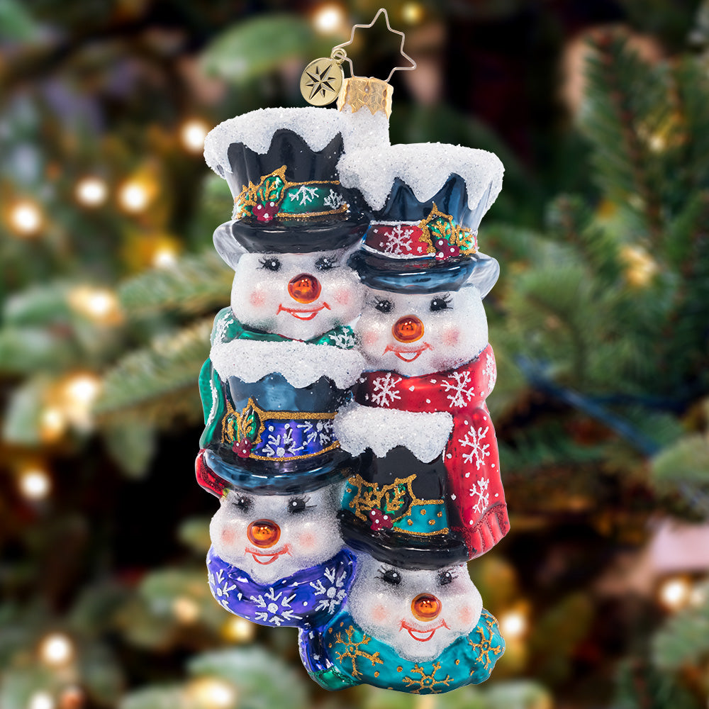 Ornament Description - Quartet of Cuties: These carolers sing wintery songs as they spread cheer and joy all season long. This chilly quartet is a cuteness you won't soon forget!