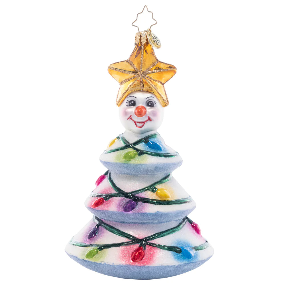 Front - Ornament Description - Snow Lights Like These Lights: There's no tree like a gleeful snow tree! With a star on top the Christmas season shines nonstop. These painted lights spread cheer far and near.