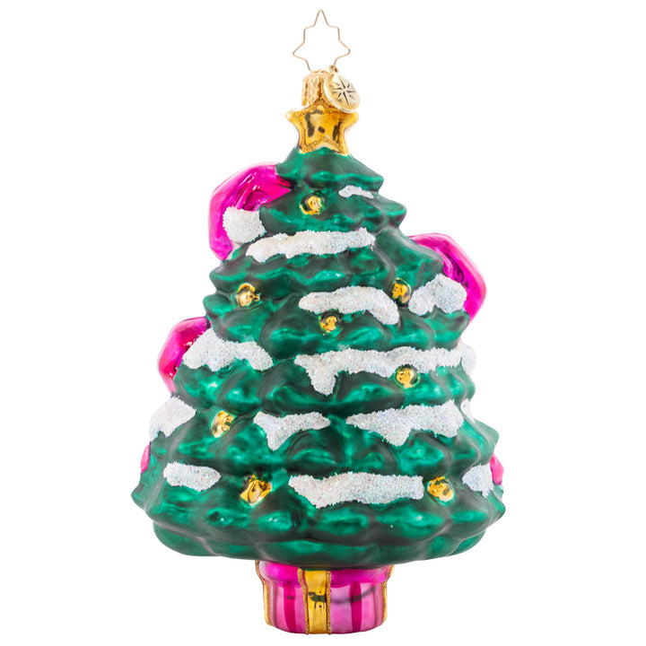 Back - Ornament Description - Merry Christmas Baby! Pink: These pink teddy bears are overjoyed at the best gift of all! The joy of celebrating a new baby girl is a happiness that lasts forever.