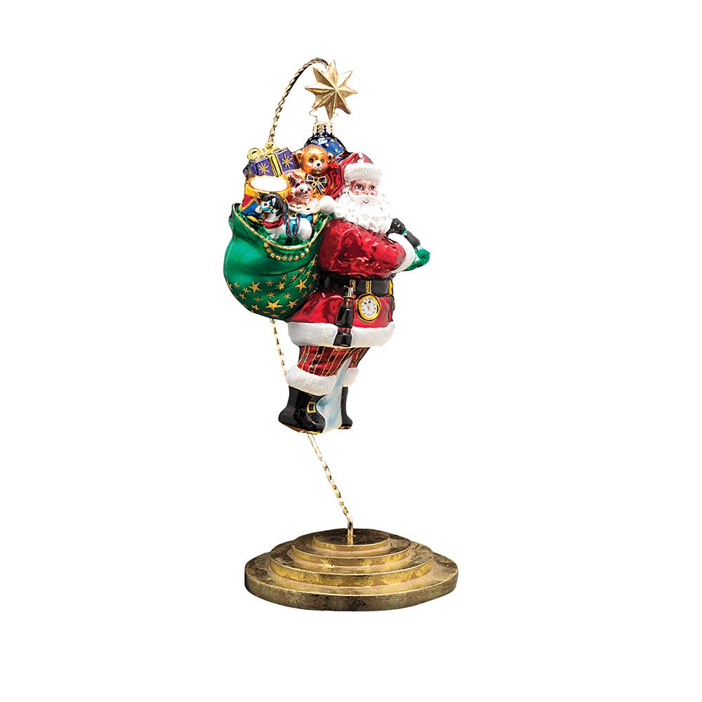 Ornament Domes, Stands & Clips - Description: Large Starlight Ornament Stand - This graceful ornament stand is perfect for putting your very favorite piece on display! Santa will love to swing from a star and draw the full attention of your holiday guests.