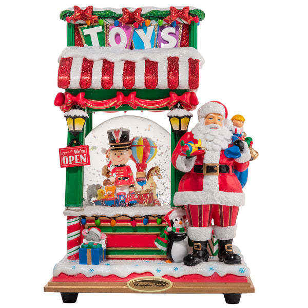 Toy Shop Santa Snowglobe – Christopher Radko