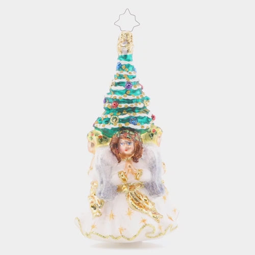 Video - Ornament Description - Angelic Christmas Tree: Encircled by enchanting angels, this trimmed tree is certainly bountiful and blessed this Christmas.