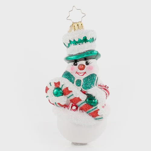 Video - Ornament Department - Candy Cane Entertainer: Encore! This cheeky, cheery chum is here to keep a smile on your face and Christmas magic in your heart all season long. He will do anything for a belly laugh!