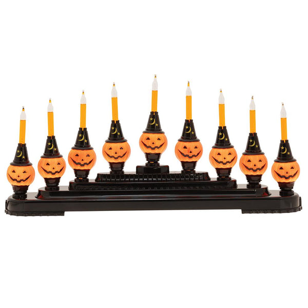 Halloween 9 Count Pumpkin Bubble Light Candolier – Christopher Radko