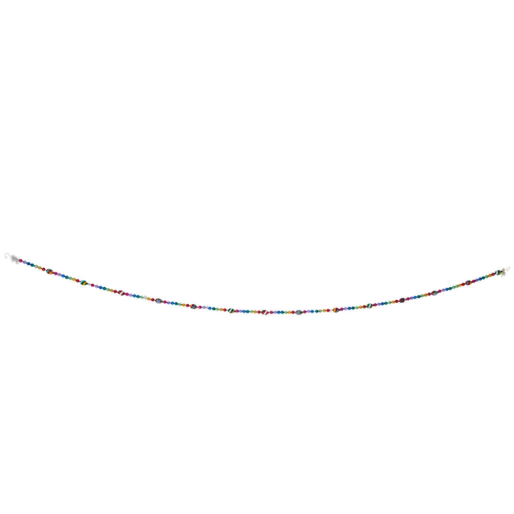 Garland/Trim Description - Vivid Vintage 1 Count 7' Tinsel Garland: A bounty of glass baubles shine on this vintage-inspired garland, adding a vivid pop of color throughout the boughs of your tree.