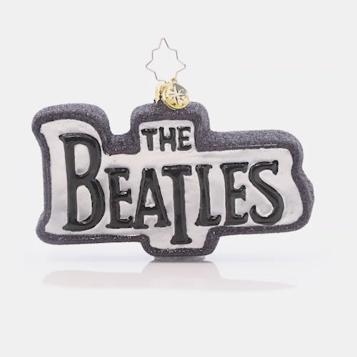 Video - Ornament Description - Bristish Beats: Celebrate this holiday by honoring the most culturally iconic band of all time- The Beatles! Their music has brought joy to millions around the world. Let that joy deck your tree with a bold logo and Union Jack for added flair! Cheers!