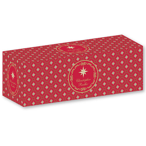 Gift Box - Description: Long Narrow Radko Gift Box - 9.5" x 3.25" x 3.25"<p>Tall and thin, this gift box is perfect for storing Nutcrackers and other ornaments with a narrow build.</p>